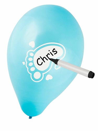 Palloncini scrivibili azzurro - palloncini,
