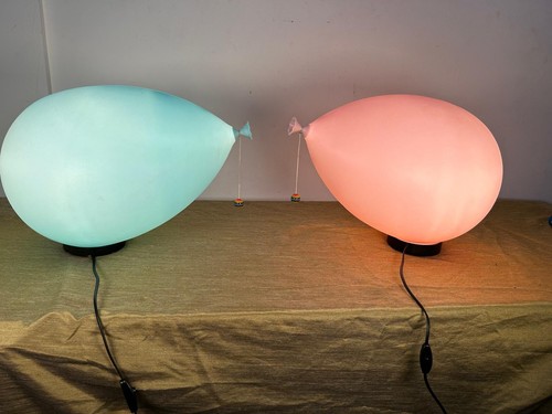Coppia lampade palloncino rosa - lampade,