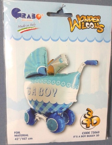 Palloncino carrozzina azzurra - carrozzina,