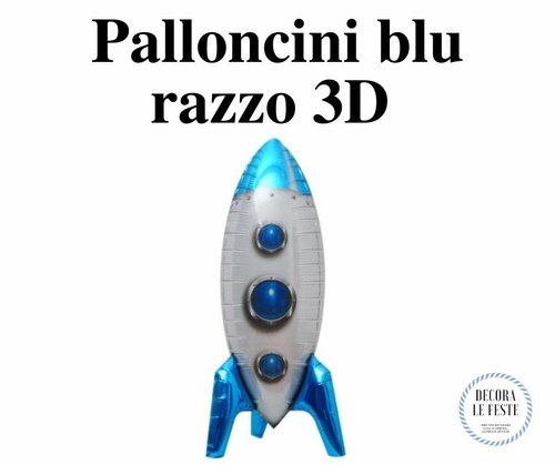 Palloncini razzo azzurro - razzo,